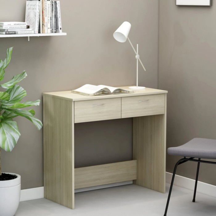 vidaXL Birou, stejar sonoma, 80 x 40 x 75 cm, lemn prelucrat 801358