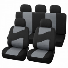 Huse Scaune Auto Land-Rover Range Rover Evoque - RoGroup Rider, cu fermoare pentru bancheta rabatabila, 11 bucati