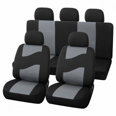 Huse Scaune Auto Opel Corsa C - RoGroup Rider, cu fermoare pentru bancheta rabatabila, 11 bucati foto