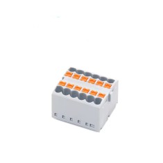 Conectori 225-12 PTFIX 2.5mm pe sina DIN