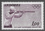 Andorra (Fr) 1972 - Jocurile Olimpice, sport, neuzat