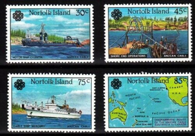 Norfolk Island 1983 - Vapoare, navigatie, serie neuzata foto