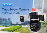 Camera de supraveghere WIFI, TSS-WL350-10X, Full HD, Zoom 10X, 4 lentile