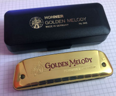 MUZICUTA profesionala germana marca HOHNER GOLDEN MELODY model 543 foto