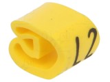 Markere Marcaj PVC Galbenă L2 4-10mm PARTEX PA-20006AV40 -30&divide;60&deg;C prin Orificiu