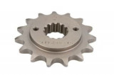 Pinion față oțel, tip lanț: 525, număr dinți: 15, compatibil: HONDA NTV, NV, VLX, VT, XL 400-700 1988-2013, JT