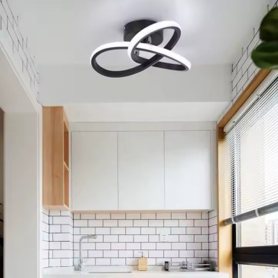 Lustra LED VERTEX Infinitum 26W, Lumina Rece/Calda/Neutra, Negru foto