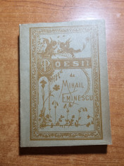 poesii - de mihai eminescu - reeeditarea cartii din anul 1884- aparuta in 1989 foto