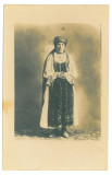 4811 - ETHNIC woman, Romania - old postcard, real Photo - unused, Necirculata, Printata