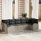 vidaXL Set de canapele pentru grădină 7 pcs Gri deschis Rattan poli 3354861