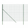 Gard plasa de sarma, verde, 2x10 m, otel galvanizat GartenMobel Dekor, vidaXL