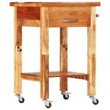 Cumpara ieftin Cărucior de bucătărie, 55x55x89 cm, lemn masiv de acacia