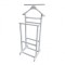 Portmantou suport haine, tip valet, dublu, din lemn masiv, 102 cm, alb