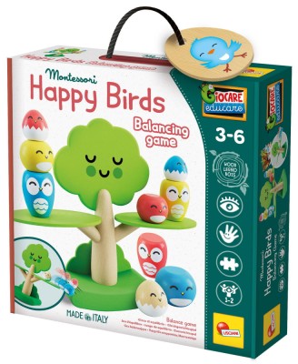 Joc de echilibru Montessori - Pasarele vesele PlayLearn Toys foto