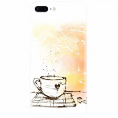 Husa silicon pentru Apple Iphone 8 Plus, Coffe Love