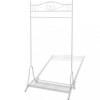 VidaXL Organizator &icirc;mbrăcăminte, oțel, alb 242999