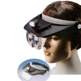 Cumpara ieftin Suport cozoroc lupa de cap cu lumina pe LED si lentile interschimbabile