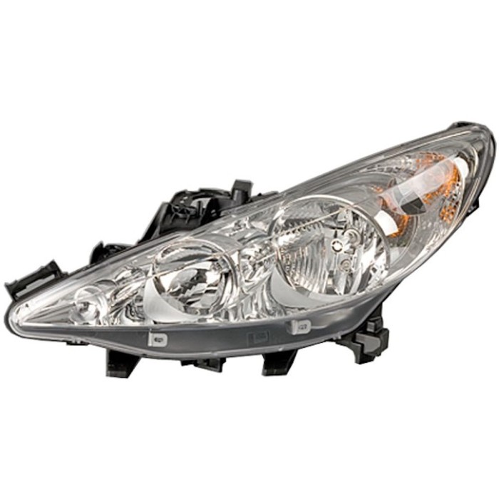 Far Peugeot 207, 05.2006-12.2013, partea Stanga, electric, tip H1+H7, cu motoras, Depo
