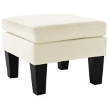 Cumpara ieftin Taburet, crem, piele ecologică