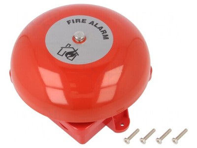 Semnalizator acustic clopot 19-28VDC 95dB IP33C oțel foto