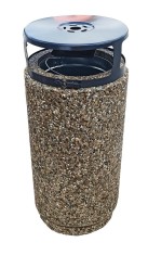 Coș de gunoi stradal din beton 42.2&times;79 cm