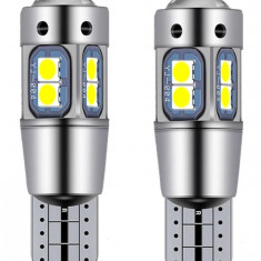 Set 2 Buc Led T10 10 SMD Canbus 12-28V LED 092-B