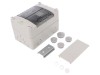 Carcasa modulara SPELSBERG AKE-03 IP55 3 module, polistiren, gri-transparent, montare perete, Clasa II