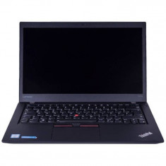 Laptop Lenovo Refurbished ThinkPad T470s 14 inch HD Intel Core i7-6600U 8GB DDR4 256GB SSD Windows 10 Pro Black foto