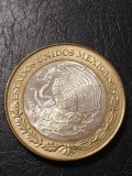 F 5 Russia Mexic 100 pesos Estado de Puebla UNC bimetalic cu centrul din argint /din foto