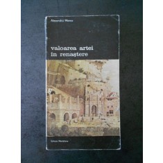 ALEXANDRU MARCU - VALOAREA ARTEI IN RENASTERE