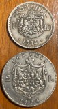 Cumpara ieftin CAROL I ,LOT REPLICI 1 LEU 1914 si 2 LEI 1894/ MONEDELE DIN IMAGINI