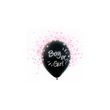 Set 4 baloane si accesorii pentru asteptarea bebelusului BOY or GIRL-Culoare Roz