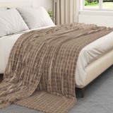 vidaXL Pătura de aruncat Culoare Cămilă 240 x 220 cm Molton 42016915