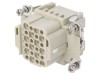 Conector HDC Mamă Degson 10A, 24 Pini, 24+PE, Montare Crimpare, Policarbonat, 0.25kV, -40-125&deg;C