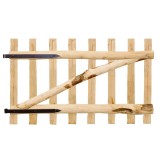 Cumpara ieftin Poarta simpla pentru gard, lemn de alun, 100 x 60 cm