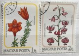 (B ) Timbre serii Straine Flora Flori Ungaria, Stampilat