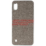 Husa Samsung Galaxy A10, TPU, Piele Ecologica Denim, Gri
