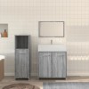 VidaXL Set mobilier de baie, 3 piese, gri sonoma, lemn prelucrat 3154407