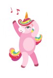 Cumpara ieftin Sticker decorativ Unicorn, Roz, 85 cm, 1225ST, Oem