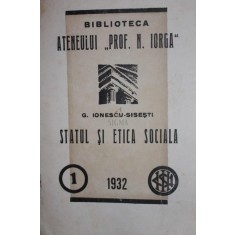 STATUL SI ETICA SOCIALA