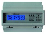Contor Digital pentru Șină DIN 3-Fazat LCD EMDIN03