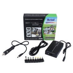 Incarcator universal laptop, priza si auto, 120W, 8 conectori foto