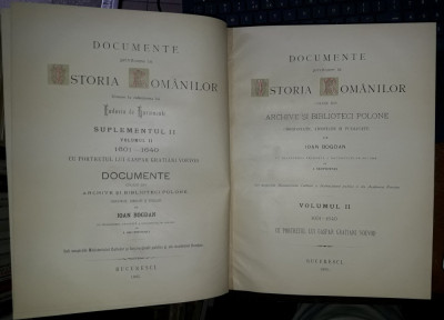 Eudoxiu de Hurmuzaki-Documente privitoare la istoria romanilor-vol.2,supliment 2 foto
