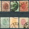 1900 , Lp 53 , Carol I , Spic de grau , filigran stema mare - serie stampilata