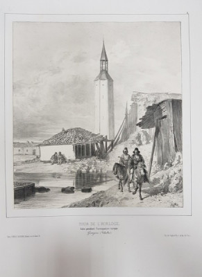 Auguste Raffet (1804-1860) - Tour de l&amp;#039;horloge, 11 Iulie 1837 foto