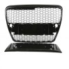Grila fara emblema Audi A6 C6 RS Style negru lucios (04-08) NOU, Aftermarket