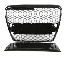 Grila fara emblema Audi A6 C6 RS Style negru lucios (04-08) NOU
