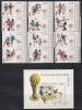 Zair 1982 - Cupa Mondială de fotbal - Spania, 2 Serii + Colita, MNH, Nestampilat