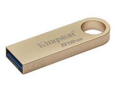 MEMORIE USB 3.2 Kingston 512 GB, 220MB/s, 100MB/s clasica, carcasa metalica, auriu, &amp;quot;DTSE9G3/512GB&amp;quot; (timbru verde 0.03lei)