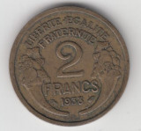 FRANTA - 2 Francs 1938 . LF1,16, Europa